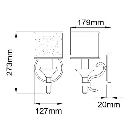 strieborna obcianska klasicka spalna nastenna lampa nastenne svietidlo cin nikel ozdobne nastenne svietidlo tkaninove tienidlo chodba americko anglicky cottage anglicky styl.jpg